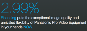 Panasonic Special Financing AG-HPX170